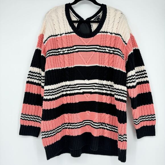 Torrid‎ Cable Knit Pullover Tie Back Sweater Plus Size 2X - Picture 1 of 7